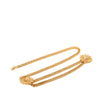 Chanel CC Gold Plated Double Lion Sunburst Chain Link Belt Secondhand