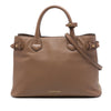 Burberry Medium Calfskin and House Check Banner Satchel Secondhand