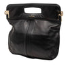 Valentino Smooth Calfskin Rockstud Cut Out Handle Satchel Secondhand