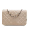 Chanel CC Quilted Lambskin Diamond Wallet On Chain Secondhand