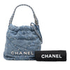 Chanel Mini Denim Studded 22 Handbag Secondhand
