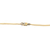 Chanel Gold Plated Rhinestone CC Heart Pendant Necklace Secondhand