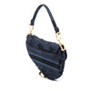 Dior Camouflage Embroidered Canvas Saddle Bag Secondhand