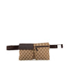 Gucci GG Canvas Double Pocket Belt Bag Secondhand