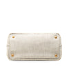 Prada Small Denim Canapa Logo Satchel Secondhand