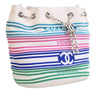Chanel Mixed Fibers and Aged Calfskin Venise Biarritz Bucket Bag Secondhand
