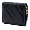 Chanel Quilted Lambskin 19 Flap Coin Purse With Chain Secondhand