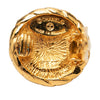 Chanel Gold Plated CC Round Clip On Earrings Secondhand