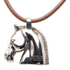 Secondhand Hermès Palladium Plated Horse Head Pendant Necklace