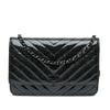 Secondhand Chanel CC Chevron Quilted Crumpled Calfskin Wallet On Chain