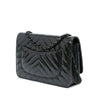 Secondhand Chanel CC Chevron Quilted Crumpled Calfskin Wallet On Chain