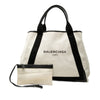 Balenciaga Canvas Navy Cabas Tote M Secondhand