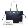 Prada Saffiano Trimmed Tessuto Tote Secondhand
