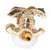 Chanel CC Gold Plated Strass Faux Pearl Resin Embellished Bullet Back Earrings Secondhand