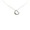 Secondhand Tiffany Elsa Peretti Sterling Silver Open Heart Pendant Necklace