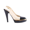 Secondhand Yves Saint Laurent Leather Colorblock Pattern Slingback Pumps