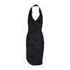 Secondhand Vivienne Westwood Black Embroidered Halter Dress