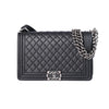 Secondhand Chanel Boy Medium Quilted Leather Shoulder Bag - '10s