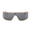 Secondhand Stella Mccartney Gold Metal Serigraphy Mask Sunglasses