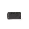 Studded Leather Zip Around Wallet - '10s Second-hand