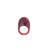 Secondhand Lalique Bague Serpent Ruby 55 Size 7 Red Crystal Ring Snake Jewelry Mib - '00s
