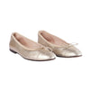 SECOND HAND Chanel Gold Leather CC Logo Ballet Flats