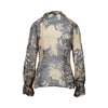 Secondhand Diane Von Furstenberg Ruffle Collared Printed Blouse