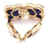 Van Cleef & Arpels Vintage Lapis Lazuli Alhambra Yellow Gold Earrings Secondhand