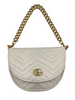 Gucci GG Marmont Half Moon Flap Crossbody Bag Matelasse Leather