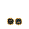 Chanel Gold Plated Hexagon CC Clip on Earrings Secondhand