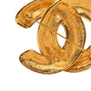 Chanel CC Gold Plated Quilted Brooch Secondhand