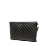 Saint Laurent Chevron Leather Monogram Document Holder Secondhand