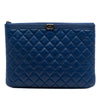 Chanel Medium Quilted Lambskin Boy O Case Clutch Secondhand