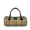 Secondhand Burberry Haymarket Check Canvas Boston Bag