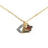 Secondhand Louis Vuitton Gold Plated Crystal Love Letter Necklace