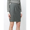 Ungaro Black and White Wool Skirt - '80s Second hand