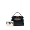 Fendi Medium Leather Lace Up Peekaboo Iconic Satchel Secondhand