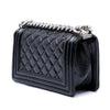 Chanel Small Quilted Crinkled Patent Boy Flap Secondhand