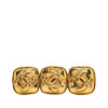 Chanel Gold Plated Triple CC Brooch Secondhand
