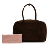 Miu Miu Large Suede Logo Beau Shoulder Bag Secondhand