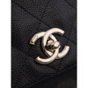 Chanel CC Bicolor Quilted Caviar and Grosgrain Top Handle Flap Secondhand