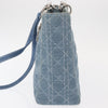 Christian Dior Vintage Lady Dior Bag Cannage Quilt Denim