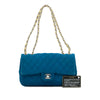 Chanel Medium Quilted Perforated Jersey Single Flap Secondhand