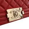 Chanel Old Medium Quilted Caviar Boy Flap Secondhand