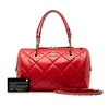 Chanel Small Aged Calfskin Express Bowling Satchel Secondhand