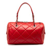 Chanel Small Aged Calfskin Express Bowling Satchel Secondhand
