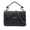 Valentino Medium Crinkled Nappa Rockstud Spike Satchel Secondhand