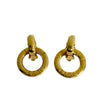 Logo Hoop Clip On Earrings - '10s Second-hand