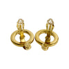 Logo Hoop Clip On Earrings - '10s Second-hand