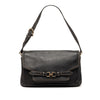 Ferragamo Leather Double Gancini Shoulder Bag Secondhand